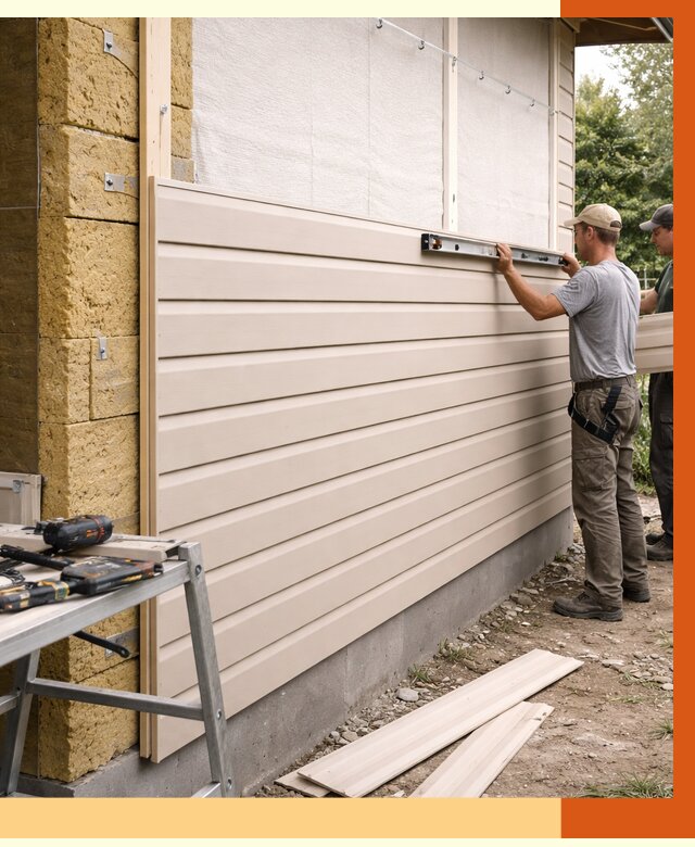 Монтаж сайдинга после утепления в Ногинске от 1874 руб. — обшивка и облицовка | ТепломастерНгн